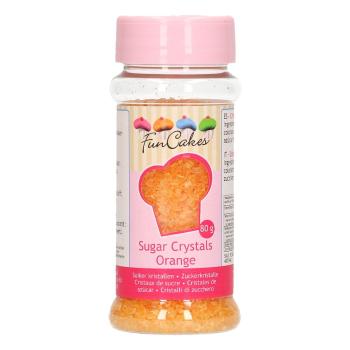 Barevný cukr Funcakes - Oranžový 80 g