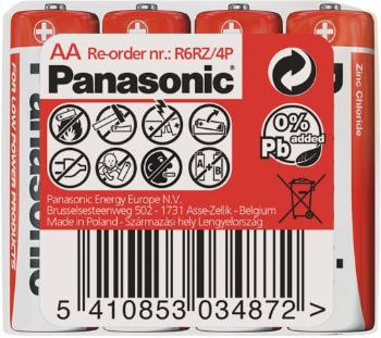 Panasonic Red Zinc AA 4ks 00133624