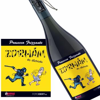 Víno Zdrhám do důchodu – pro ženy (Druh Vína: Prosecco)