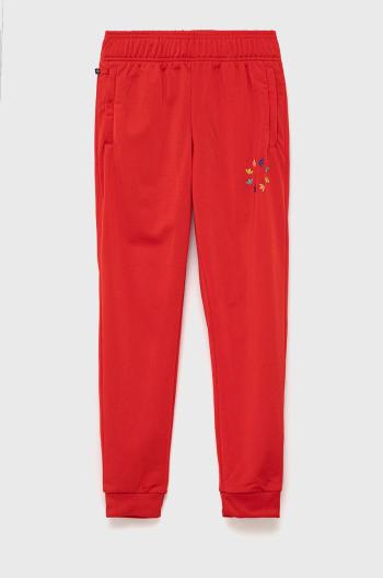 Dětské kalhoty adidas Originals HB9467 červená barva, s potiskem