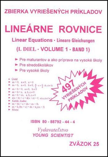Lineárne rovnice I.diel - Olejárová Iveta