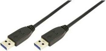 USB 3.0 kabel LogiLink CU0040, 3.00 m, černá