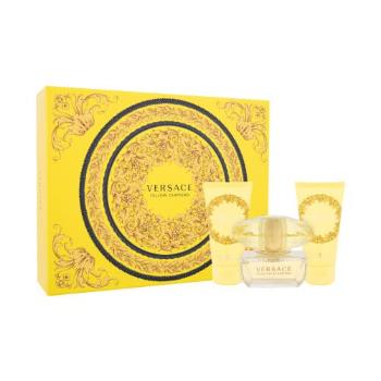 Versace Yellow Diamond dárková kazeta toaletní voda 50 ml + tělové mléko 50 ml + sprchový gel 50 ml pro ženy