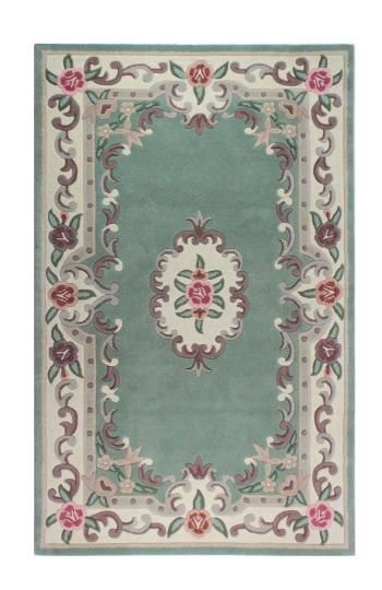 Flair Rugs koberce Ručně všívaný kusový koberec Lotus premium Green - 150x240 cm Zelená