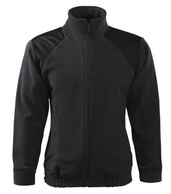 MALFINI Fleecová mikina Jacket Hi-Q - Ebony gray | XXXL