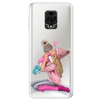 Odolné silikonové pouzdro iSaprio - Kissing Mom - Blond and Girl - Xiaomi Redmi Note 9 Pro / Note 9S