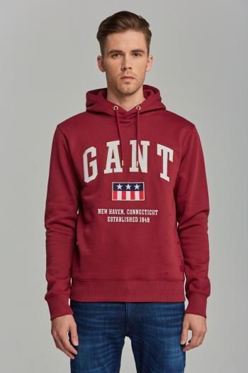 MIKINA GANT D2. GANT TAG SWEAT HOODIE červená M