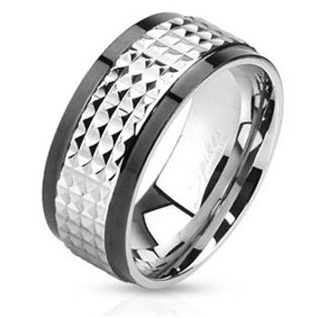 Šperky4U Pánský ocelový prsten rotační, vel. 65 - velikost 65 - OPR1673-65