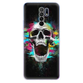 Odolné silikonové pouzdro iSaprio - Skull in Colors - Xiaomi Redmi 9