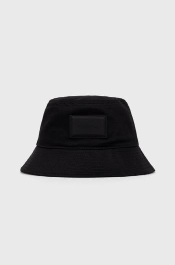 Bavlněná čepice Calvin Klein černá barva, bavlněný