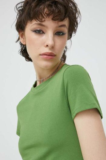 Tričko Abercrombie & Fitch zelená barva