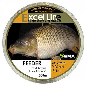 Sema vlasec feeder hnědá 300 m-průměr 0,22 mm / nosnost 6,1 kg