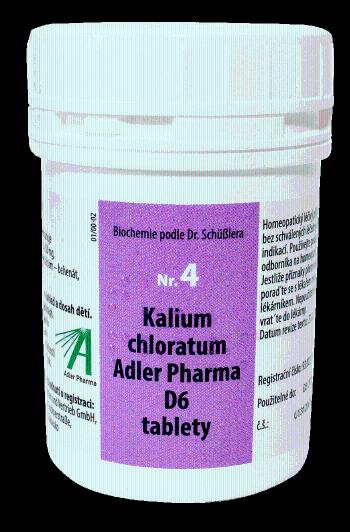 Adler Pharma Nr.4 Kalium chloratum D6 2000 tablet