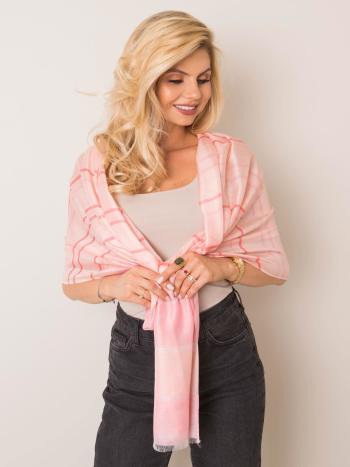 RŮŽOVÝ ŠÁTEK S PROUŽKY AT-CH-FA4009-PINK Velikost: ONE SIZE