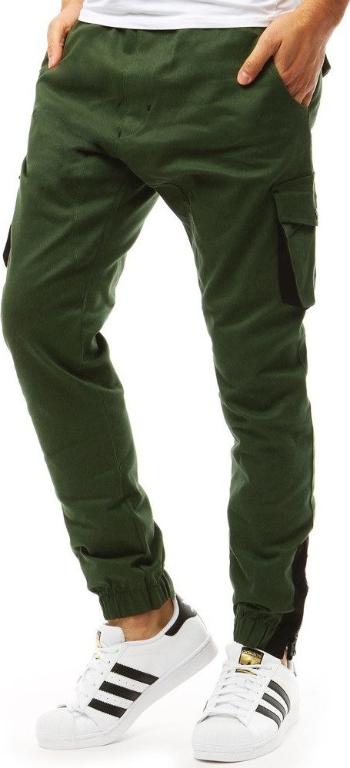 Pánské kalhoty jogger zelené ux1916 Velikost: L