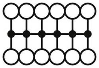 Blok rozvaděče Phoenix Contact PTFIX 12X1,5-NS15A BK 3002968, 20 ks, černá