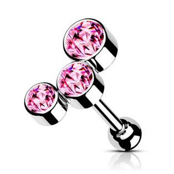 Šperky4U Cartilage /  helix / tragus piercing - CP1081-P