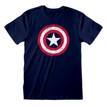 Captain America - Shield Distressed - tričko S (5055910342752)
