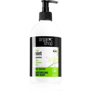 Organic Shop Organic Minty Jasmine tekuté mýdlo na ruce s hydratačním účinkem 500 ml