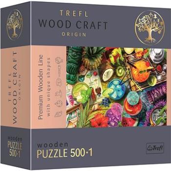 Trefl Wood Craft Origin puzzle Barevné koktejly 501 dílků (20154)