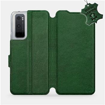 Kožené flip pouzdro na mobil Vivo Y70 - Zelené -  Green Leather (5903516596881)