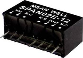 DC/DC měnič napětí, modul Mean Well SPAN02A-03, 500 mA, 2 W, Počet výstupů 1 x