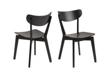 Sada 2 ks − Židle Roxby – černá