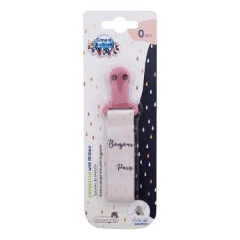 Canpol babies Bonjour Paris Soother Clip With Ribbon 1 ks klip na dudlík pro děti