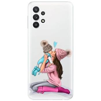 iSaprio Kissing Mom - Brunette and Boy pro Samsung Galaxy A32 5G (kmbruboy-TPU3-A32)