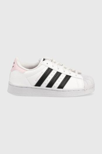 Dětské sneakers boty adidas Originals bílá barva