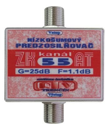 Anténní zesilovač RTV ELEKTRONICS ZK55AT 25dB  F-F