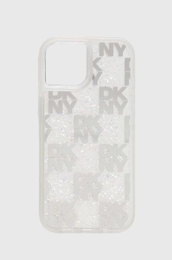 Obal na telefon Dkny iPhone 15 / 14 / 13 6.1" bílá barva, DKHCP15SLCPEPT