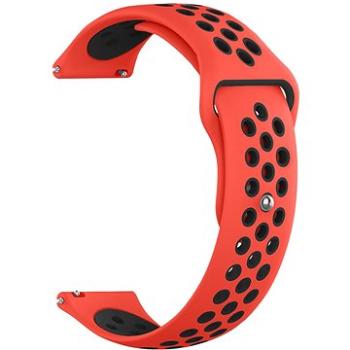 Eternico Sporty Universal Quick Release 22mm Solid Black and Red     (AET-U22SP-BlRe)