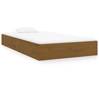 Rám postele medově hnědý masivní dřevo 90 × 200 cm, 820060 (820060)