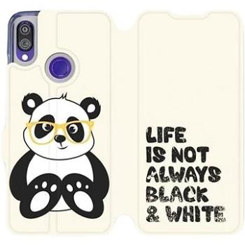 Flipové pouzdro na mobil Xiaomi Redmi Note 7 - M041S Panda - life is not always black and white (5903226829125)
