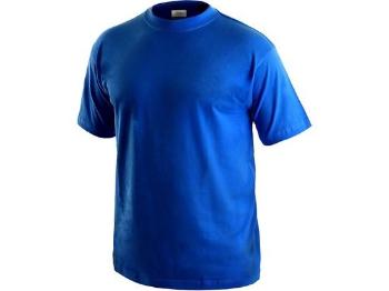 Tričko CXS DANIEL, krátký rukáv, středně modré, vel. 2XL, XXL