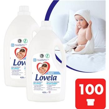 LOVELA Baby tekutý prací přípravek na bílé prádlo 2 × 4,5 l (100 praní) ()