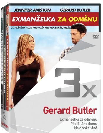 3x Gerald Butler - kolekce (Exmanželka za odměnu, Pád Bílého domu, Na divoké vlně) (3 DVD)