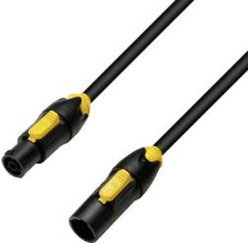 Napájecí kabel Adam Hall 8101 TCONL 0500 IP65 8101TCONL0500 [1x zásuvka PowerCon - 1x zástrčka PowerCon], 5.00 m, černá, žlutá