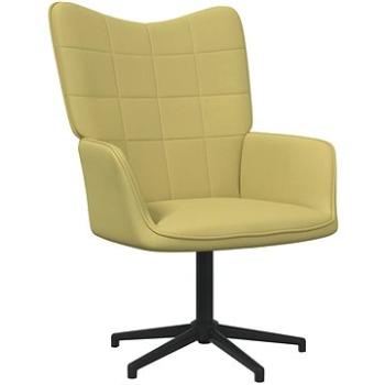 Relaxační židle zelená textil , 327968 (327968)