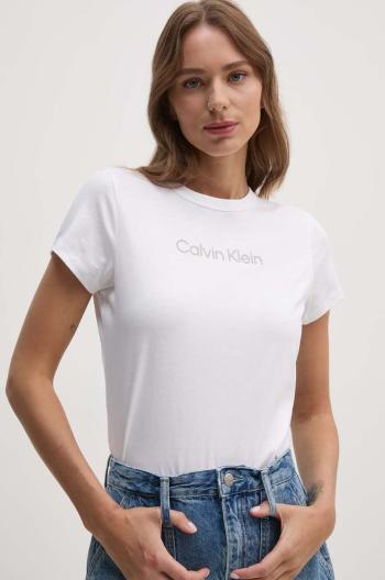 Bavlněné tričko Calvin Klein bílá barva, K20K207004