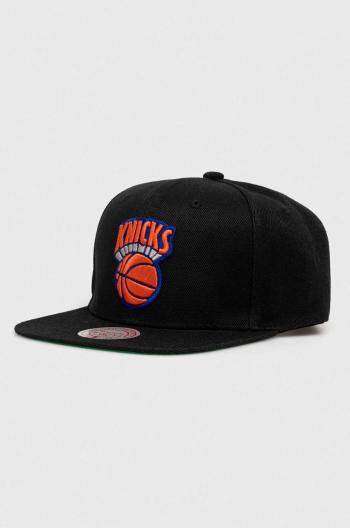 Kšiltovka Mitchell&Ness NEW YORK KNICKS černá barva, s aplikací