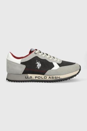 Sneakers boty U.S. Polo Assn. Cleef šedá barva