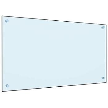 Kuchyňský panel bílý 90×50 cm tvrzené sklo