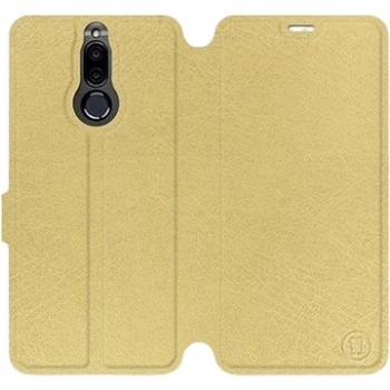 Flip pouzdro na mobil Huawei Mate 10 Lite v provedení  Gold&Gray s šedým vnitřkem (5903226013579)