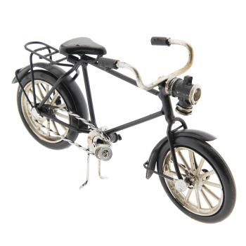 Kovový model retro černého bicyklu - 16*5*9 cm FI0009
