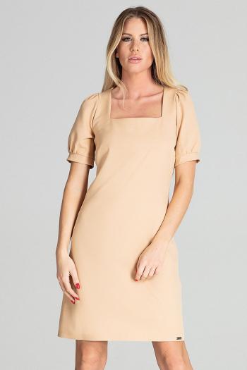 Béžové šaty M704