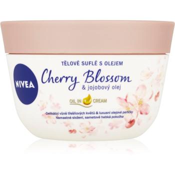 Nivea Cherry Blossom & Jojoba Oil tělové suflé 200 ml