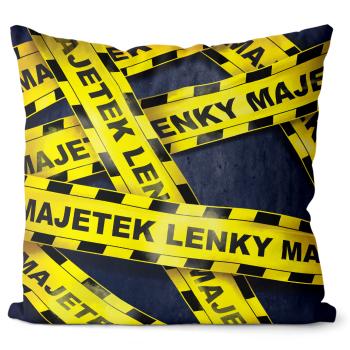 Polštář Majetek + jméno – ženská jména (Velikost: 55 x 55 cm, Jméno: Lenka)