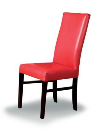 K61 čalouněná jídelní židle, dřevěná